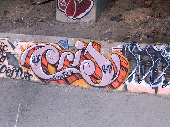 Graffiti en Caracas laterales del Rio Guaire