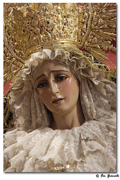 Virgen de las Angustias de Arahal en su Besamanos