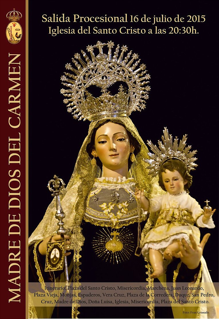 Cartel Madre de Dios del Carmen Arahal 2015