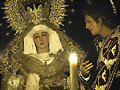 Virgen de las Agustias vestida para su salida 2010