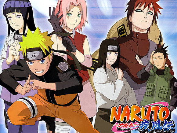 Naruto con sus amigos