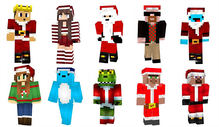 Skins de Navidad para Minecraft
