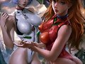 Rei Ayanami y Asuka Langley Soryu (Evangelion)