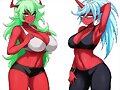 Scanty y Kneesocks (Panty &amp; Stocking With Garterbe