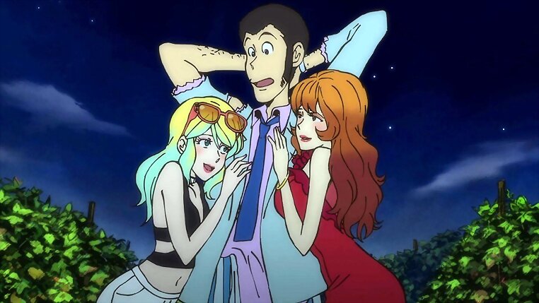 Lupin, Fujiko Mine y Rebecca Rossellini (Lupin III