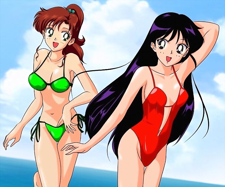 Makoto Kino y Rei Hino (Sailor Moon)