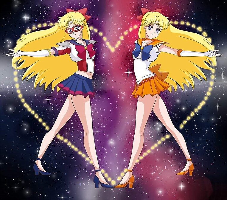 Sailor V y Sailor Venus (Sailor Moon)