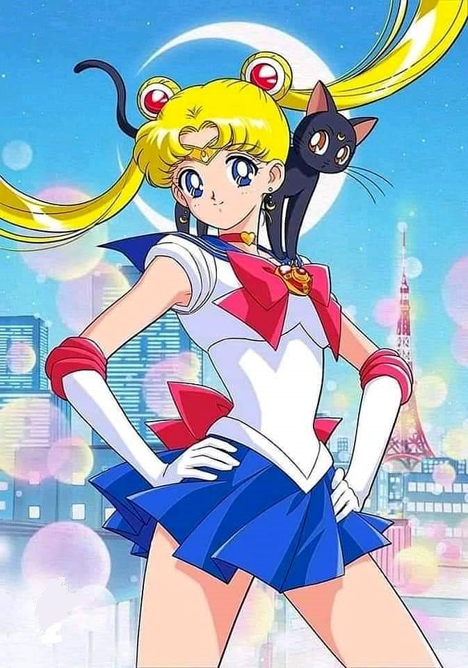 Sailor Moon y Luna (Sailor Moon)