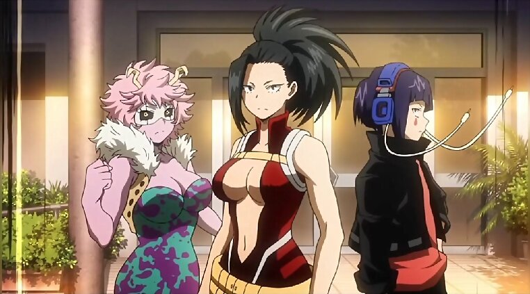 Mina, Momo y Kyoka (Boku No Hero Academia)