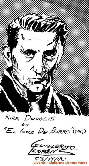 Dibujos sueltos: Kirk Douglas