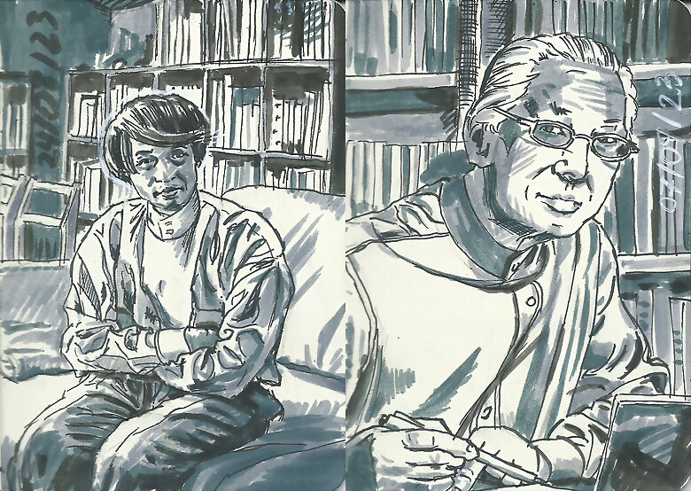 T. Ando y A. Isozaki según Hisao Suzuki