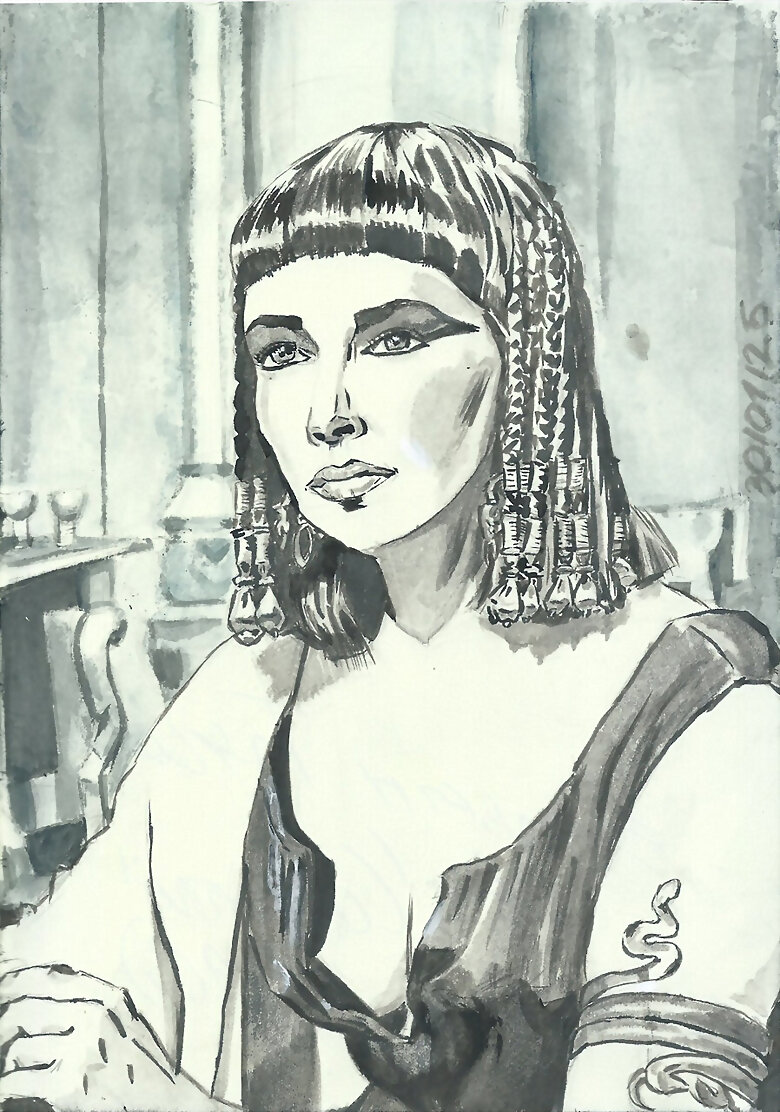 Elizabeth Taylor como Cleopatra