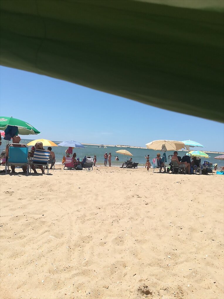 En Nuevo Portil con la familia