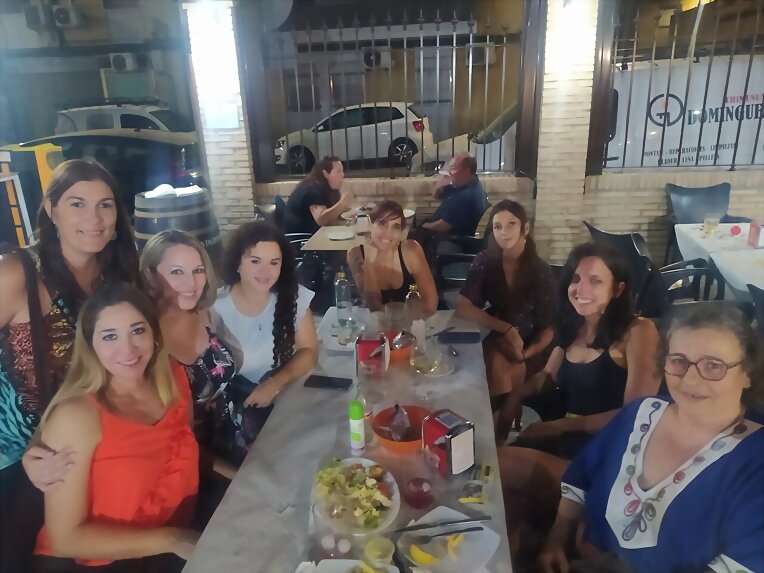 Cena de chicas en Coria