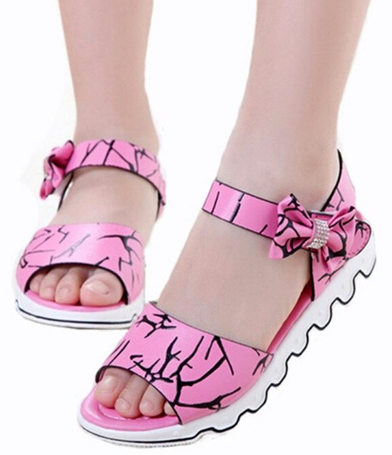 Sandalias de sierra en rosa