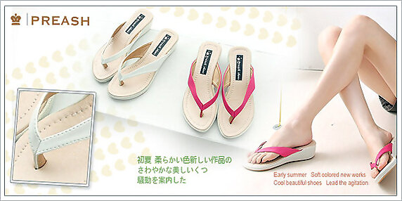 Sandalias japonesas, rosa y blanco