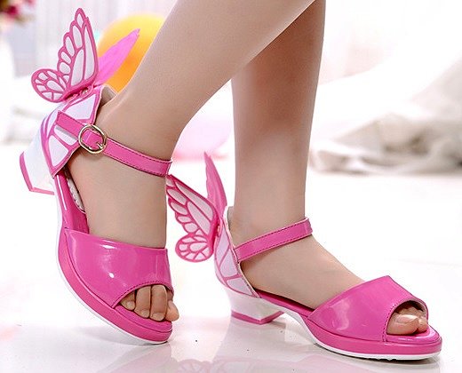 Sandaloias mariposa en rosa