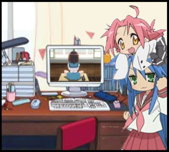 Haruhi, Konata y Akira