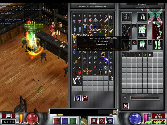 PARTE DE LOS ITEMS DE EL BAR
