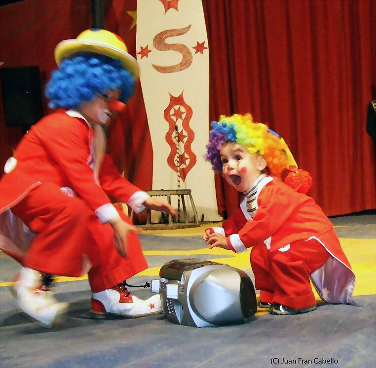 Dos GRANDES  payasos en el Circo Nevada