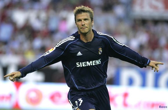 David Beckham en el Real Madrid