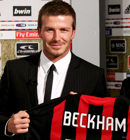 Beckham en Milan