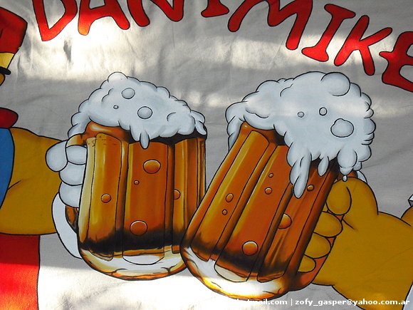Bandera de egresados | Brindis Cervezas Espumosas