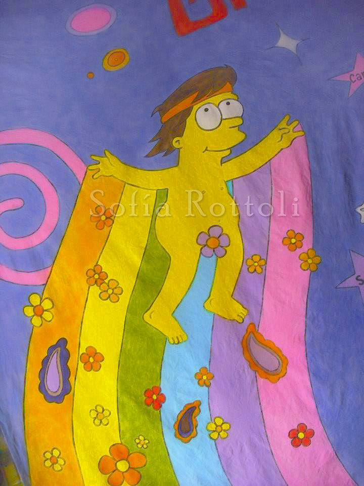 Bandera de egresados de Homero Jay Simpsons