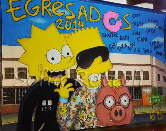 Bart y Lisa Egresaron!