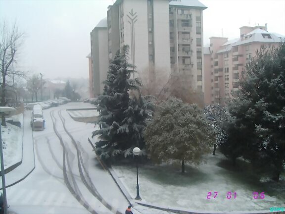 . Mi calle despues de una nevada relampago!!