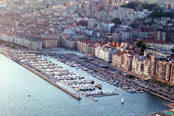 Vista de el puerto de Santander