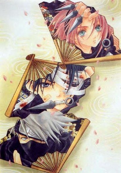 Sakura, Sasuke y Kakashi