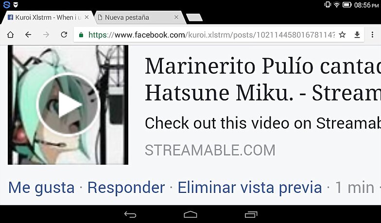 Hatsune Miku canta Marinerito Pulío.
