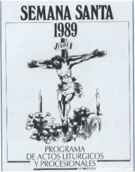 CARTEL SEMANA SANTA BILBAINA 1989