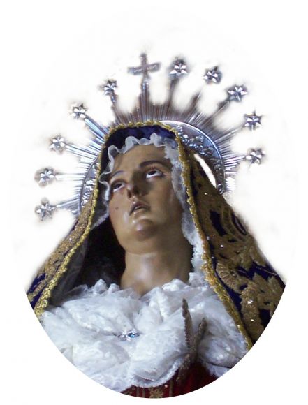Rostro de la Virgen de los Dolores...