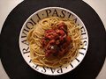 Spaguetti con berenjenas