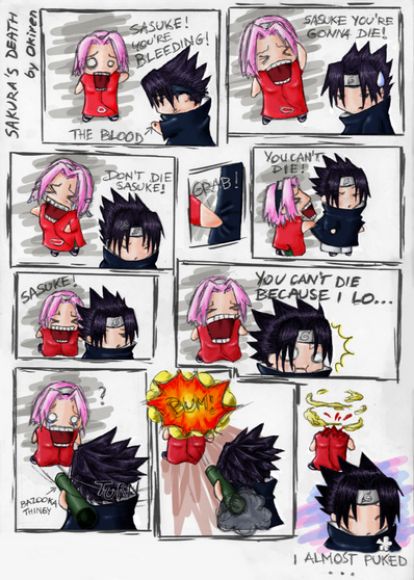 Un comic de Sakura y  Sasuke