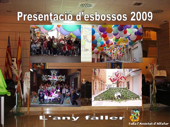 PRESENTACIÓ D'ESBOSSOS 2009