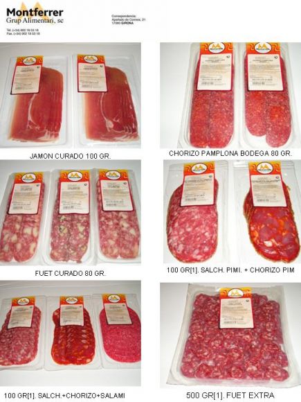 Sliced vacuum Packed products
