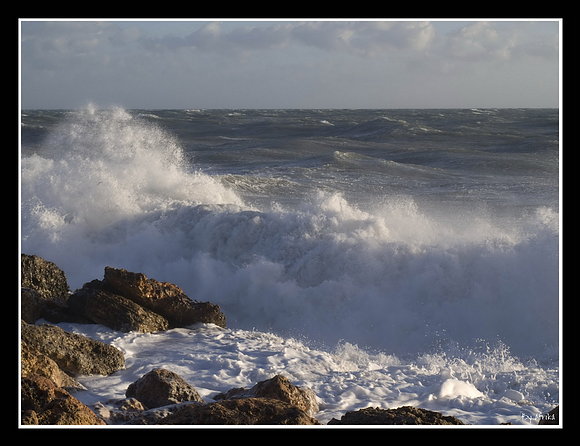 Día de viento. Cabo Salinas 1 de enero de 2010