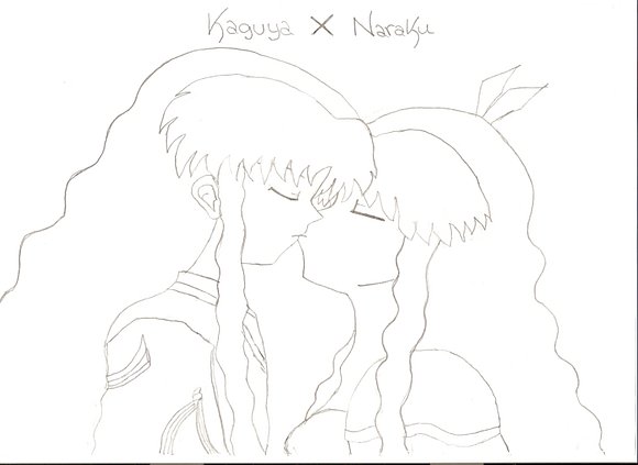 Kaguya y Naraku kiss