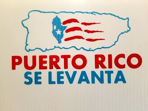 Levantate Puerto Rico tierra nuestra.