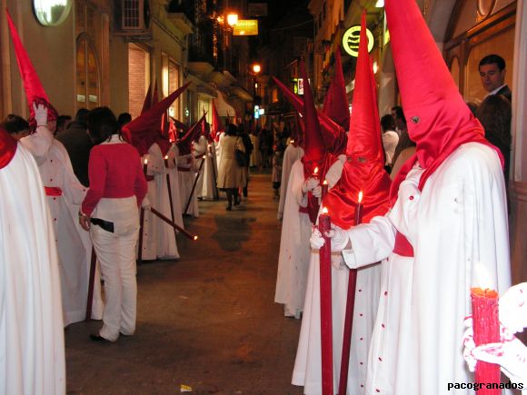 nazarenos de la cofradia del huerto 2008