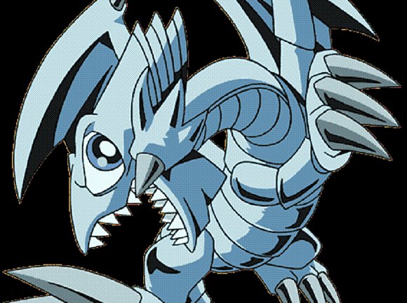 Dragon Blanco De Ojos Azules Animado¡!