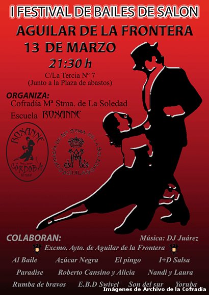 Cartel del I Festival de Baile de Salón 13-03.2010