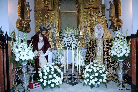 el lavatorio en la capilla d la virgen del socorro