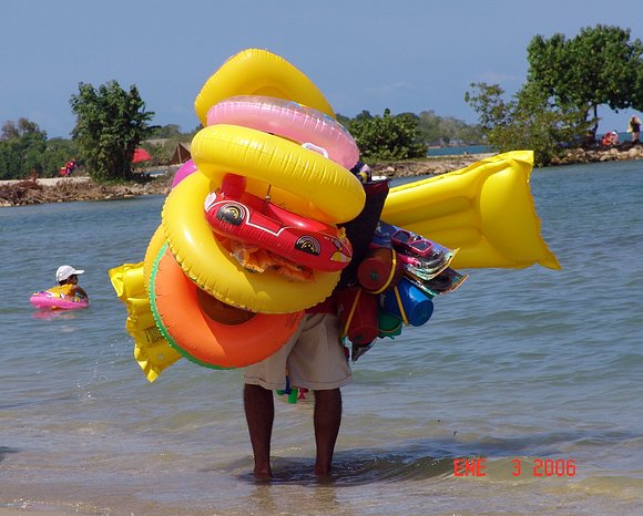 un monstrico de la playa