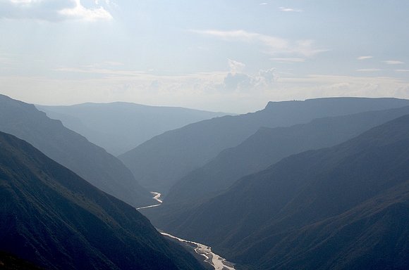 el cañon del río chicamocha, santasnder, colombia