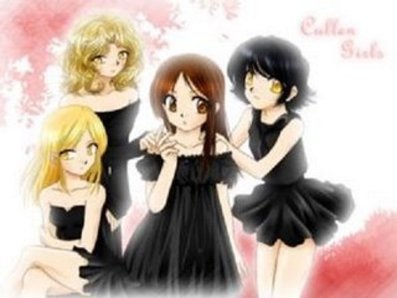 Esme, Alice, Rosalie y Bella las chicas cullen