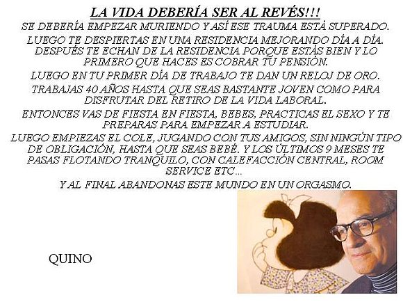 NACER AL REVÉS